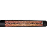 Black Mason Dual Element 61" 3000 Watt Electric Patio Heather by Eurofase Heating