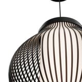 Black Poppin 4CCT LED Outdoor Pendant by WAC Lighting in Zoomed View