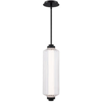 Black Portos Outdoor 4CCT LED Pendant by WAC Lighting