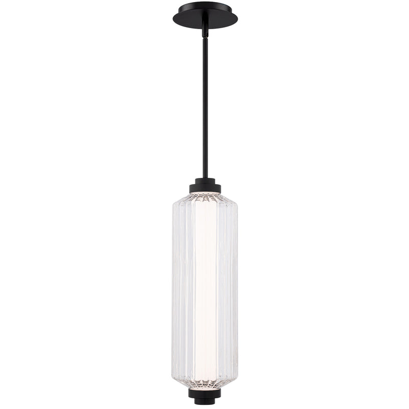 Black Portos Outdoor 4CCT LED Pendant by WAC Lighting