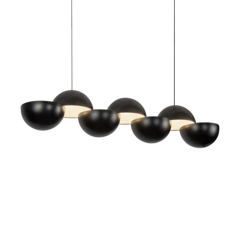 Black Void Linear Pendant by Kuzco Lighting