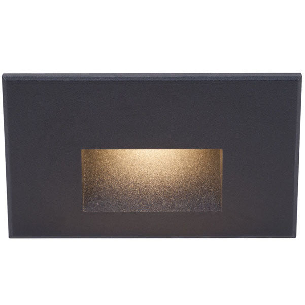 Black on Aluminum WL-LED100F Step And Wall Light 277V by WAC Lighting