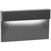 Black on Aluminum WL-LED140 Step And Wall Light by WAC Lighting