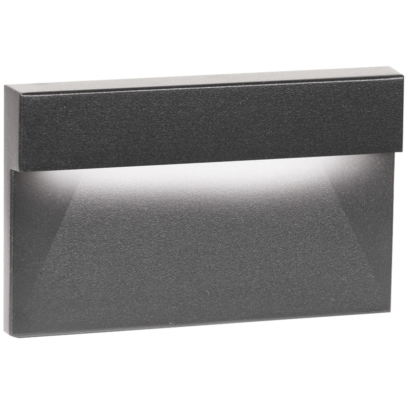 Black on Aluminum WL-LED140 Step And Wall Light by WAC Lighting