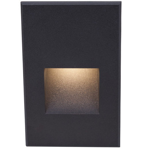 Black on Aluminum WL-LED200F Step And Wall Light 277V by WAC Lighting