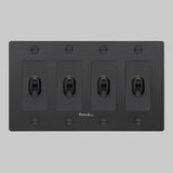 Black with Logo 4G Toggle Switch-Cross by Buster and Punch