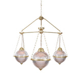 Blaenau 3 Arm Chandelier - Polished Brass