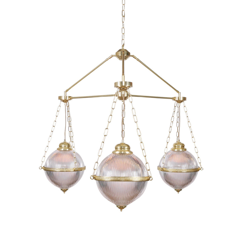 Blaenau 3 Arm Chandelier - Polished Brass