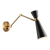 Blaze Wall Sconce 14 Inch Black