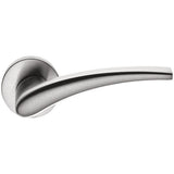 Blazer Door Lever in Satin Chrome by Colombo Design