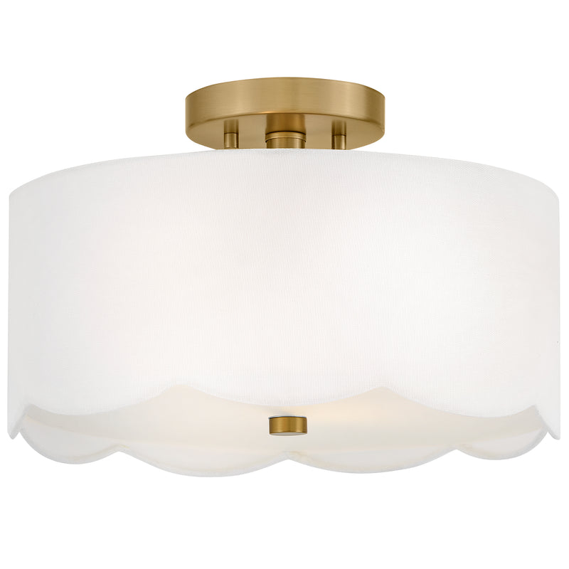 Bliss Semi-Flush Mount Lacquered Brass By Lark Living