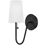 Bliss Wall Sconce Black By Lark Living - Front View