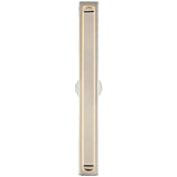 Bloccare Vanity Light 13 Inch Polished Nickel By Visual Comfort Modern - Front View1