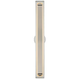 Bloccare Vanity Light 13 Inch Satin Nickel By Visual Comfort Modern - Front View1