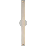 Bloccare Vanity Light 18 Inch Polished Nickel By Visual Comfort Modern - Front View3