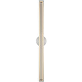 Bloccare Vanity Light 24 Inch Satin Nickel By Visual Comfort Modern - Front View1