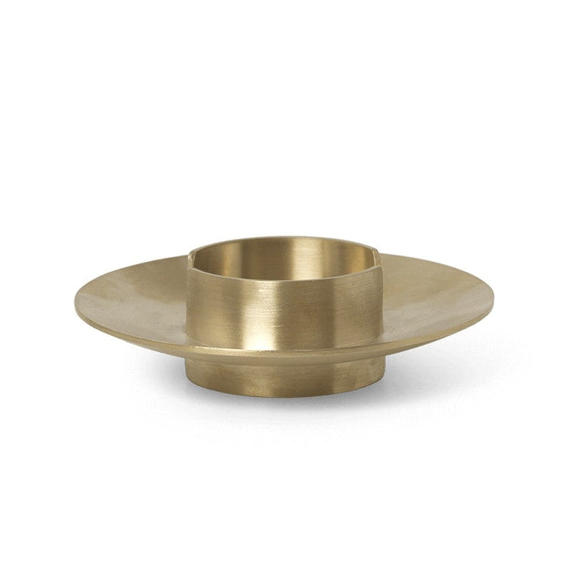 Block Candle Holder - Brass by Ferm Living