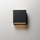 Blok Outdoor LED Wall Sconce by ET2 - 6.25 Inch Black