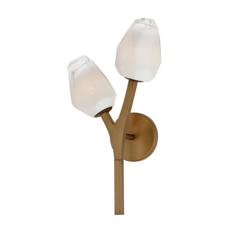 Blossom 2-Light LED Wall Sconce by ET2 - Natural Aged Brass
