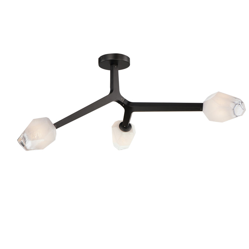 Blossom 3-Light LED Flush Mount by ET2 - Black