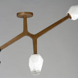 Blossom 3-Light LED Flush Mount by ET2 - Natural Aged Brass