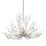 Blossom Chandelier - 24-Light - Silver Leaf by Hudson Valley