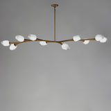 Blossom LED Pendant by ET2 - 10-Light Natural Aged Brass