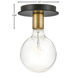 Bobbie Extra Small Single Light Flush Mount