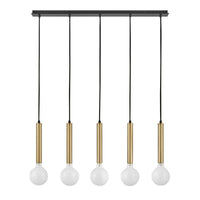 Bobbie Large Five Light Linear Chandelier