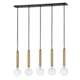 Bobbie Large Five Light Linear Chandelier