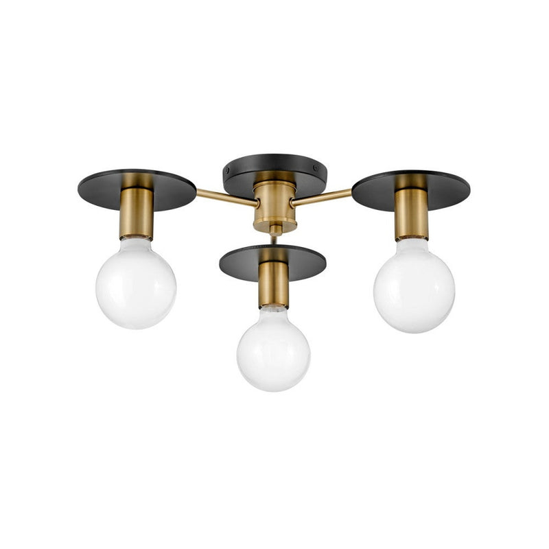 Bobbie Medium Three Light Semi-Flush Mount