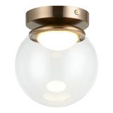 Boble Flush Mount 6 Inch Aged Gold Brass