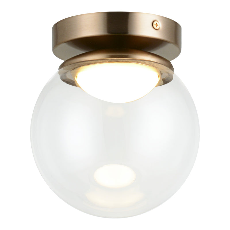 Boble Flush Mount 6 Inch Aged Gold Brass