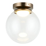 Boble Flush Mount 8 Inch Aged Gold Brass