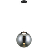 Boble Pendant Light Medium Matte Black By Matteo-Front View