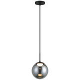 Boble Pendant Light Small Matte Black By Matteo-Front View