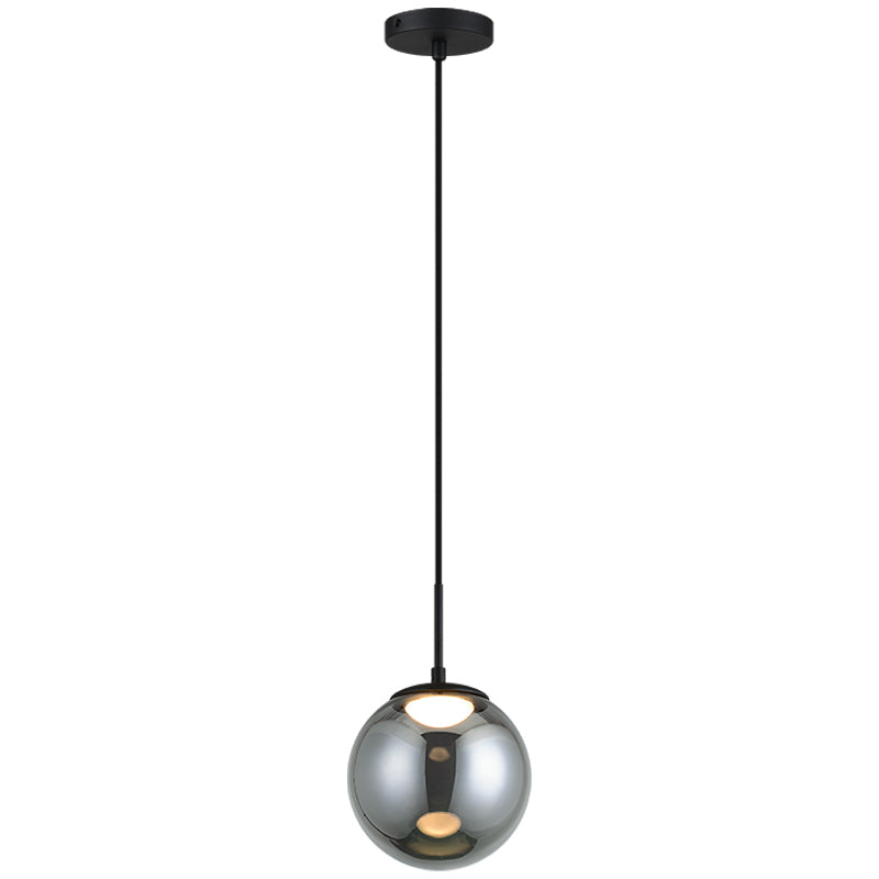 Boble Pendant Light Small Matte Black By Matteo-Front View