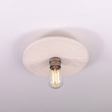 Bog Oak Ceiling Light - Antique Silver