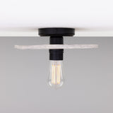 Bog Oak Ceiling Light - Matte Black
