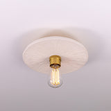 Bog Oak Ceiling Light - Satin Brass