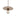 Bog Oak Pendant - Antique Brass