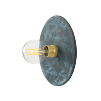 Bog Oak Wall Light - Satin Brass