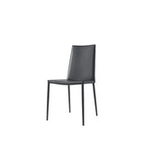 BOHEME DINING CHAIR BY CONNUBIA, COLORS: BLACK, METAL, REGENERATED LEATHER, SET OF 2,  | CASA DI LUCE LIGHTING