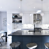 Bolha Pendant Light Medium Chrome By Matteo - Lifestyle View