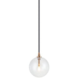 Bolha Pendant Light Small Aged Gold Brass By Matteo - Front View