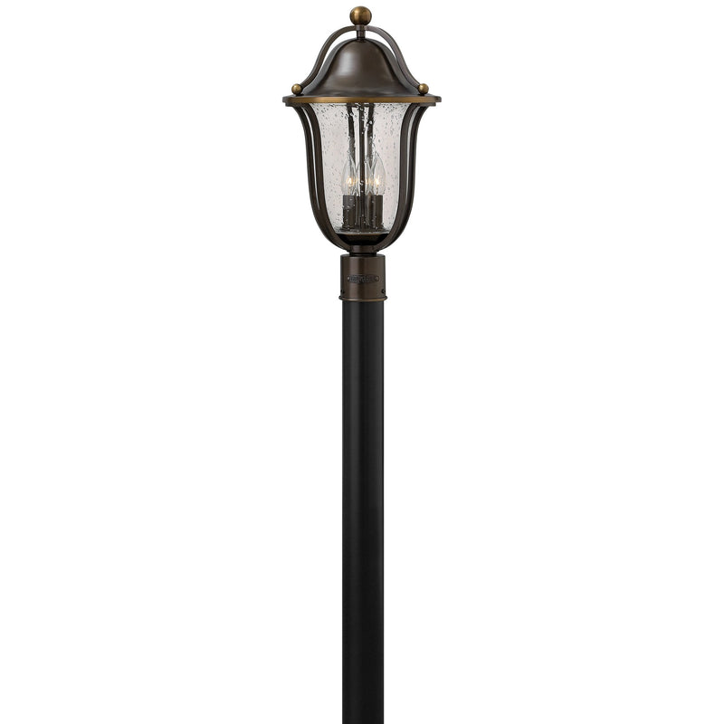 Bolla Medium Post Mount Lantern - Olde Bronze - by Hinkley