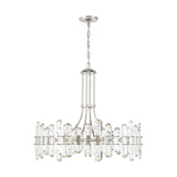Bolton Rock Crystal Chandelier 31" Polished Nickel