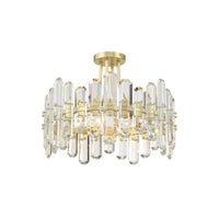 Bolton Semi Flush Mount 20.75'' Aged Brass