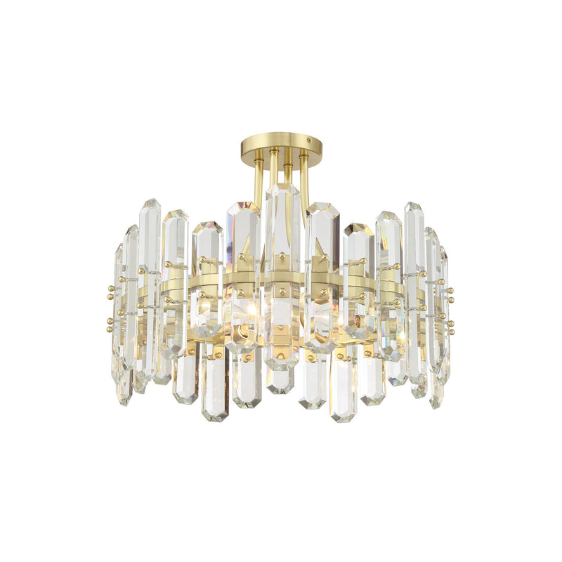 Bolton Semi Flush Mount 20.75'' Aged Brass