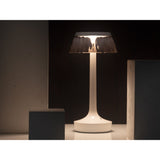 Bon Jour Unplugged Table Lamp Almost White Fumée By Flos - Lifestyle View